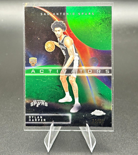 Dylan Harper [Green Refractor] #AC-12 2025 Topps Chrome Activators card