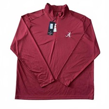 NWT Alabama Crimson Tide Antigua Mens Red 1/24 Zip Pullover Size XL