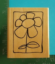 Anitas Whimsical Flower Rubber Stamp