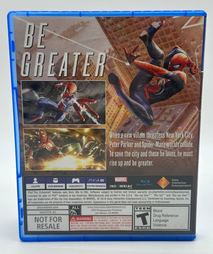 Marvel Spider-Man (Sony Playstation 4, PS4) TESTED & WORKS - Picture 2 of 4