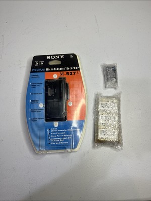 Sony PRESSMAN M-527v microcassette recorder in original packaging NOS