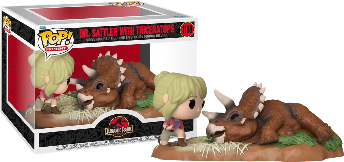 Jurassic Park Dr. Ellie Sattler with Triceratops 1198 Funko Pop