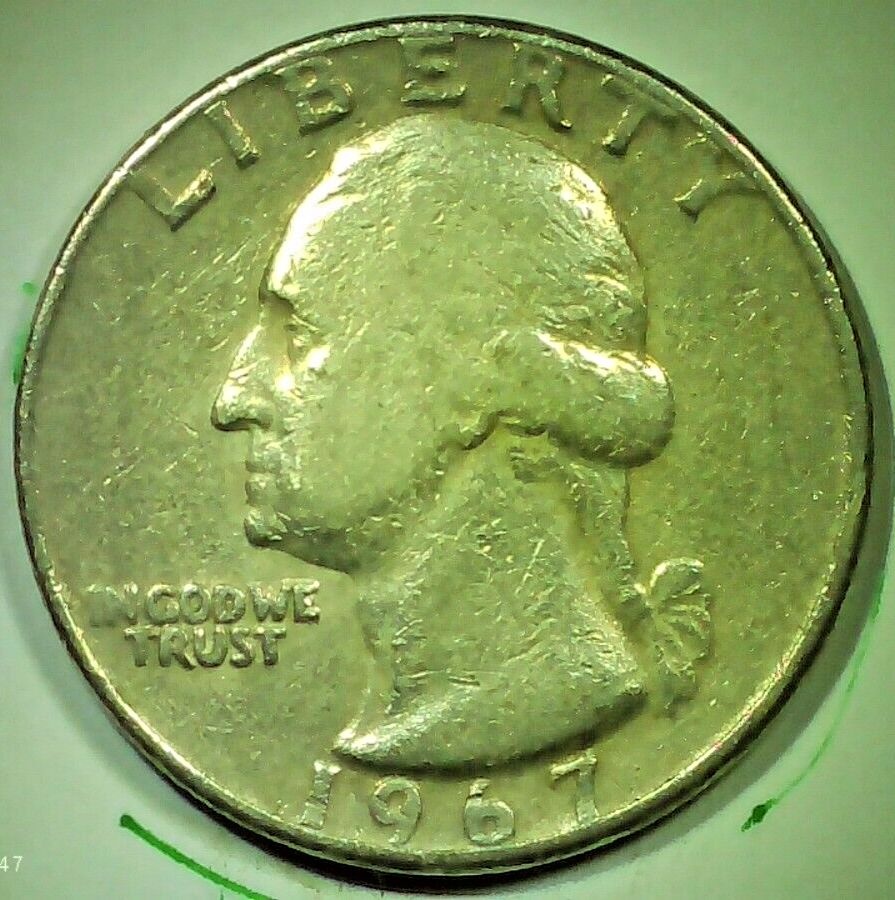 1967 Liberty Washington Quarter Dollar US No Mint Mark Double Die | eBay