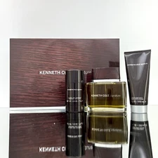 KENNETH COLE SIGNATURE 3pc Set 3.4oz EDT Spr +3.4oz A/Shave Balm +2.6oz Deo