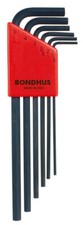 1.5mm-5mm Hex End Long Arm L-Wrenches Set 6pcs w/ProGuard  Bondhus USA 12146