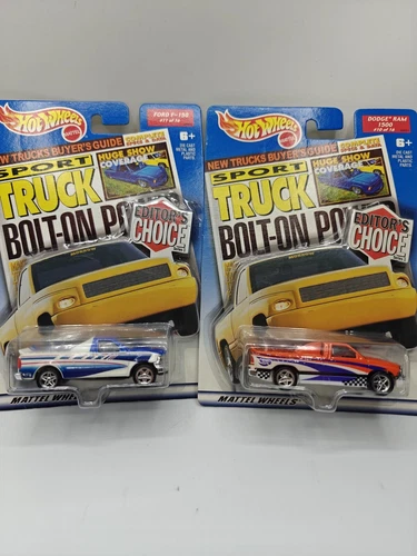 Vintage HOT WHEELS 2000 Editor's Choice Ford F-150 Pick-up TRUCK Dodge RAM 1500