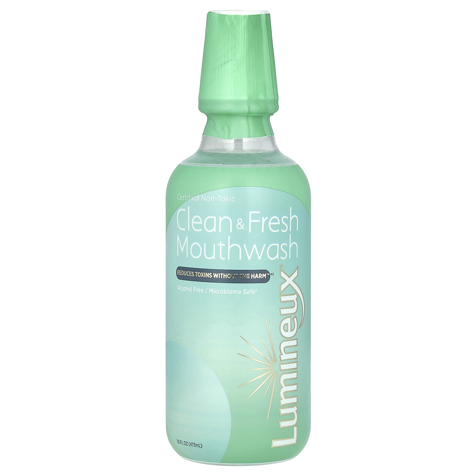 Сертифицированный нетоксичный ополаскиватель для рта Clean - Fresh, 16 жидких унций (473 мл)