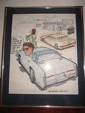 ORIGINAL INK DRAWING - SAL SALVADOR - AAFES CF-S - 16 1/2" X 20 1/2" FRAMED LOT1