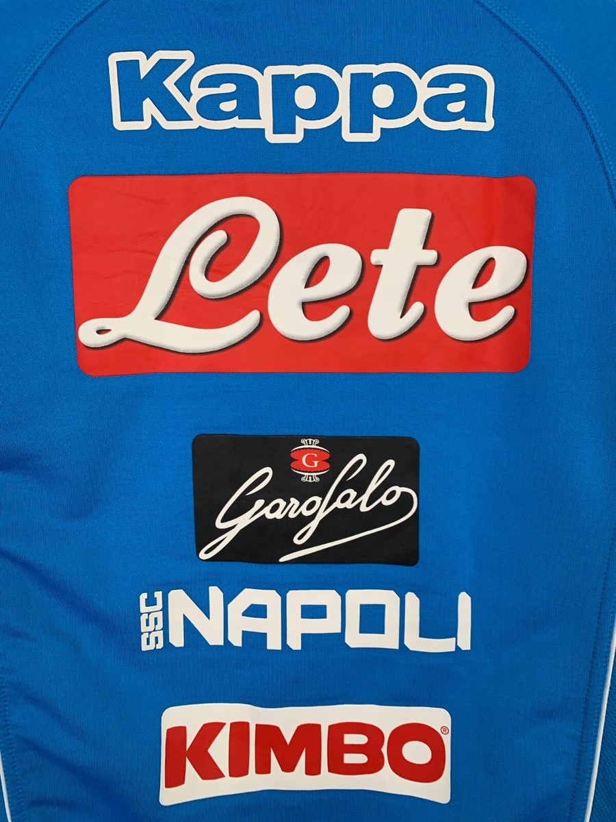 Veste D'entraînement SSC Napoli Kappa 2017/2018 – Bleue, Taille S (très Bon état)