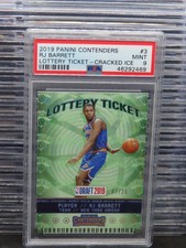 PSA 9 2019-20 Contenders RJ Barrett Lottery Ticket Cracked Ice #7/25