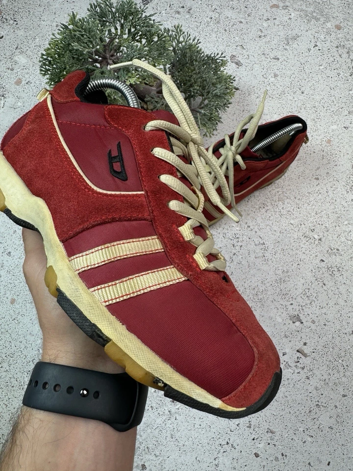 Zapatillas bajas vintage Diesel estilo vanguardista Y2K talla 38 EE. UU. 7 rojas Foto 3 de 4