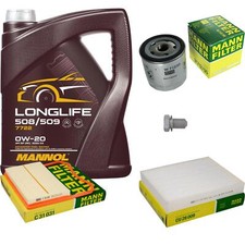 Mann Controllo Set 5 L mannol Longlife 508/509 0W-20 per VW Sedile Polo