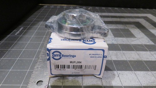 AMI MUFL004 2 Bolt Flange-Mount Ball Bearing 20MM ID Eccentric Collar ...