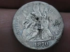 1870 S Seated Liberty Silver Dime- San Francisco, About Good Details