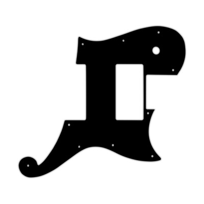 Pickguard For D'Angelico Deluxe Atlantic black parchment black