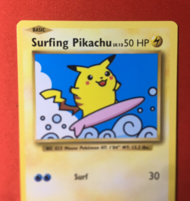 Pokemon XY Evolutions Secret Rare Surfing Pikachu 111/108 *Pack