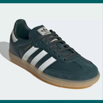 NEW Adidas Samba OG J Mineral Green Off White  Putty Grey Kids Shoe JI4469 sz 4