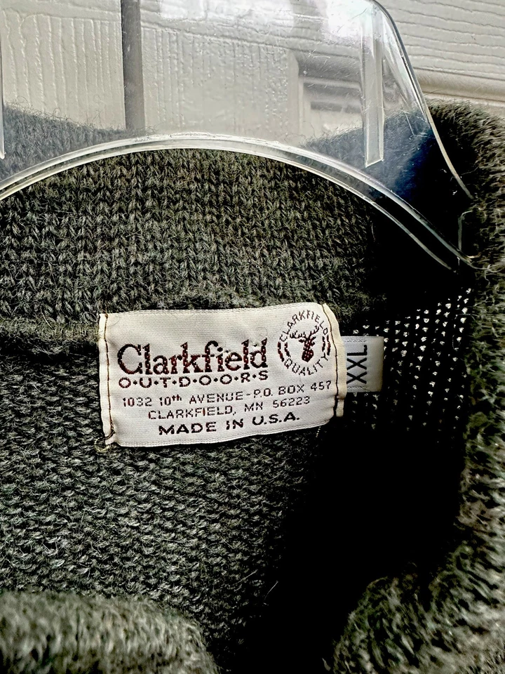 Rare Vintage Clarkfield Outdoors SZ XXL Polaris Snowmobile Sweater Foxhead Mills - Image 3 of 4