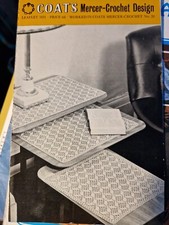 Kopie Vintage M&auml;ntel H&auml;kelanleitung 1031 Tablett T&uuml;cher