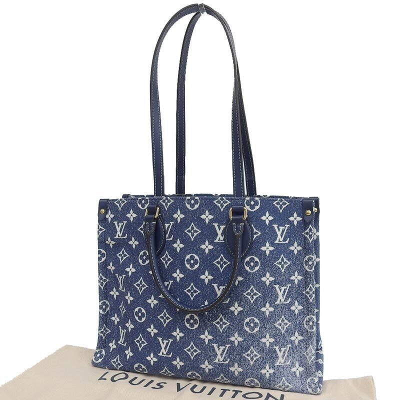 LOUIS VUITTON Monogram Jacquard Denim On the Go MM M59608
