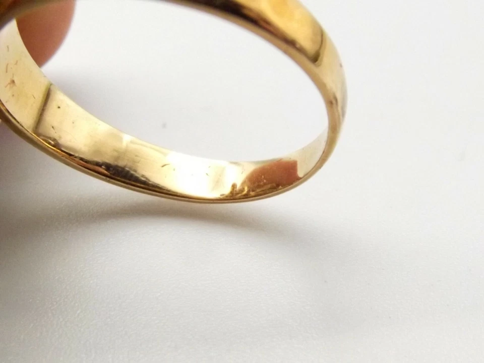 Anillo racimo harén oro 14K de colección talla 8 ópalo azul lapislázuli rosa coral Sputnik Foto 4 de 4