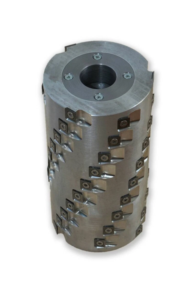Spiral Cutter Head for Wood Jointer Planer. D 140mm B 242mm Rows of Knives 6