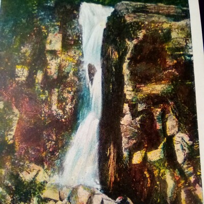 Silver Cascade White Mountains New Hampshire Postcard