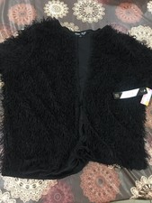 Gorgeous Lularoe Elegant Stella Jacket Bolero Fringe Extra Large Xl Black Nwt