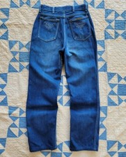 Vintage 1980s Wrangler Embroidered Pocket Denim Jeans Talon Zipper Youth sz 7