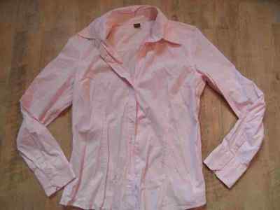 Selection by S. Oliver beautiful pink white striped blouse size 40 NWOT ZC517