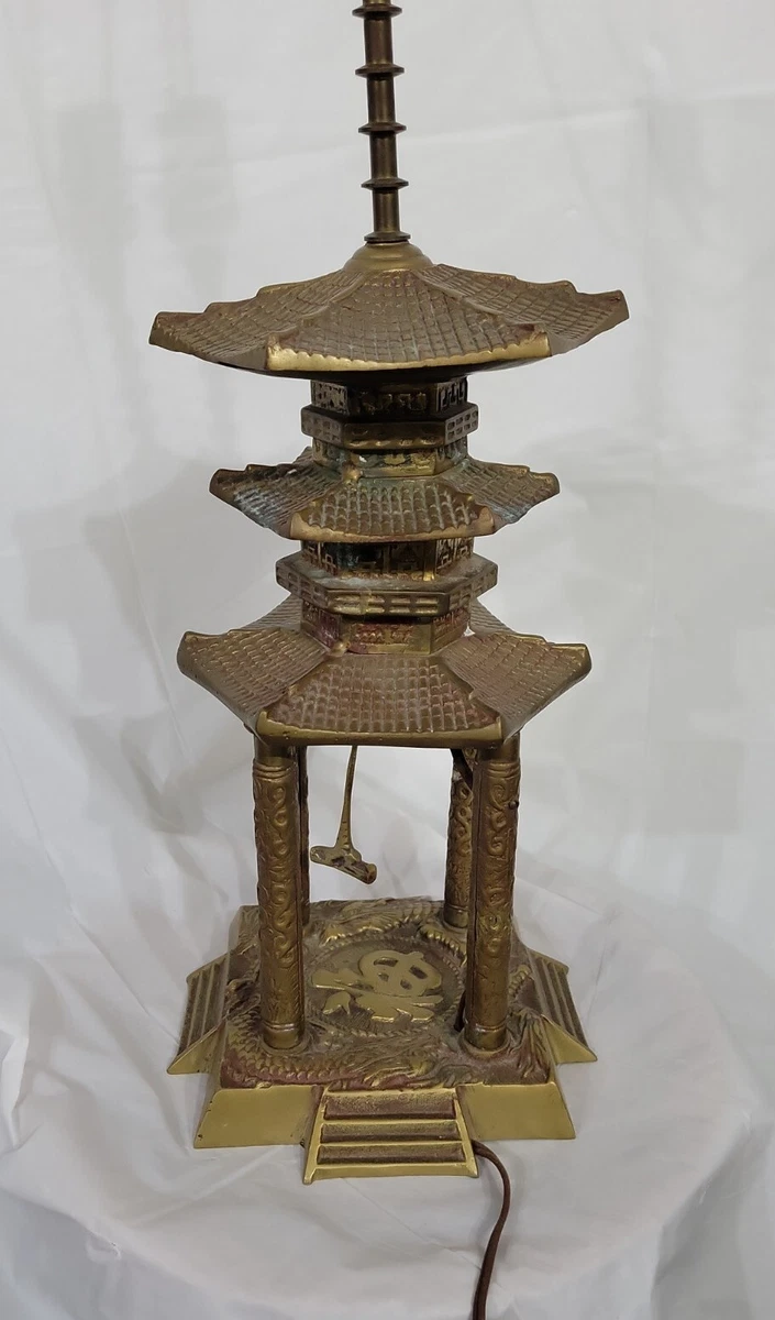 Vintage pagoda lamp deals