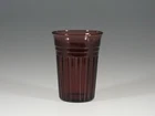 Vintage Hazel Atlas Glass Amethyst Moderntone 9 oz Water Tumbler c.1935