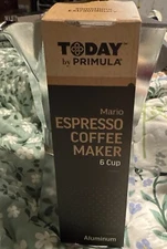 Today by Primula Aluminum Expresso Coffee Maker Brews of to 6 Shots of Expresso