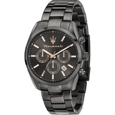 Maserati Attraction Multifunction Men's Watch R8853151001 Steel Black 43mm