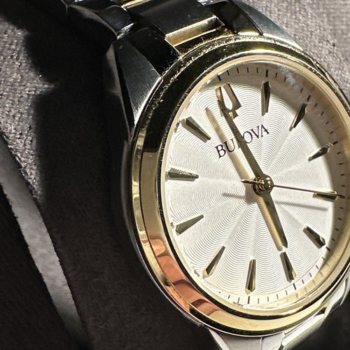 Bulova Sutton Women's Quartz White Dial Band 28mm Watch 98L277 - Picture 3 of 24