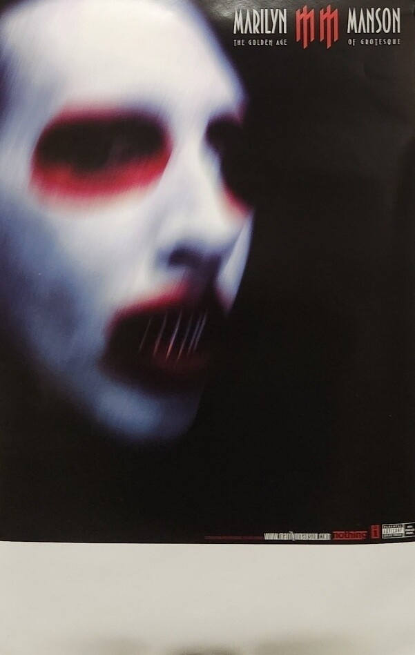 Marilyn Manson 2003 The Golden Age Grotesque promo poster