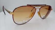 Vintage Titmus TP201 Brown Gold Pilot Metal Sunglasses USA FRAMES ONLY