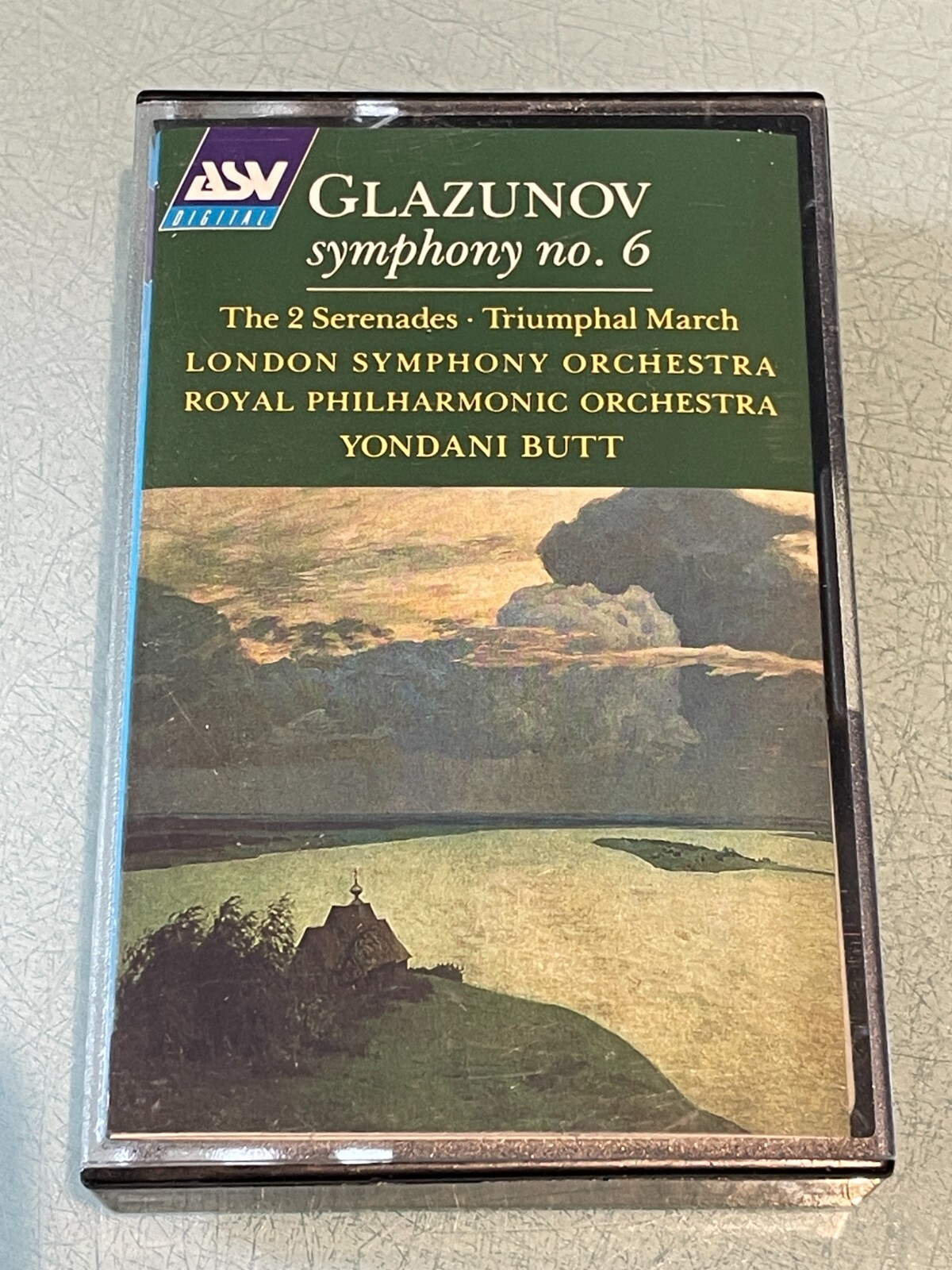 Alexander Glazunov - Symphony No. 6 - Yondani Butt - Audio Cassette Tape Album
