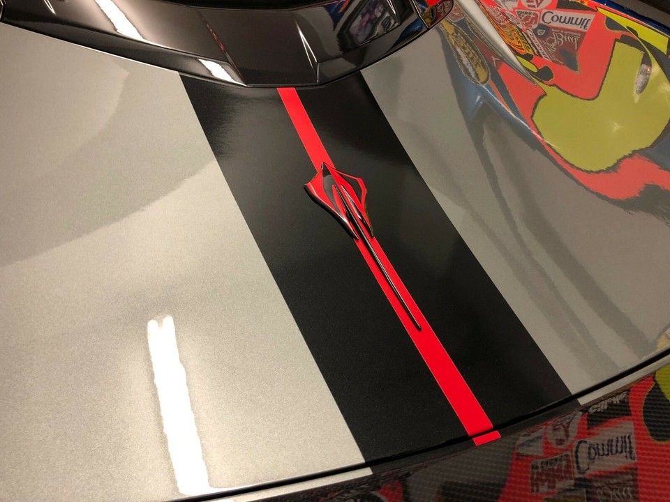 2020+ C8 CORVETTE Rear Stingray Emblem Shadow Overlay Outline Decal | eBay