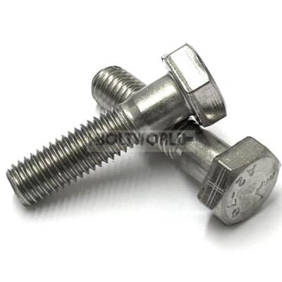 M6 (6mm Gewinde) SECHSKANTSCHRAUBEN TEILGEWINDESCHRAUBEN A2 EDELSTAHL DIN 931