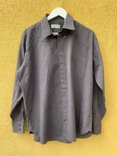 YSL Yves Saint Laurent Gray Cotton Longsleeve Shirt Size 43 / 17