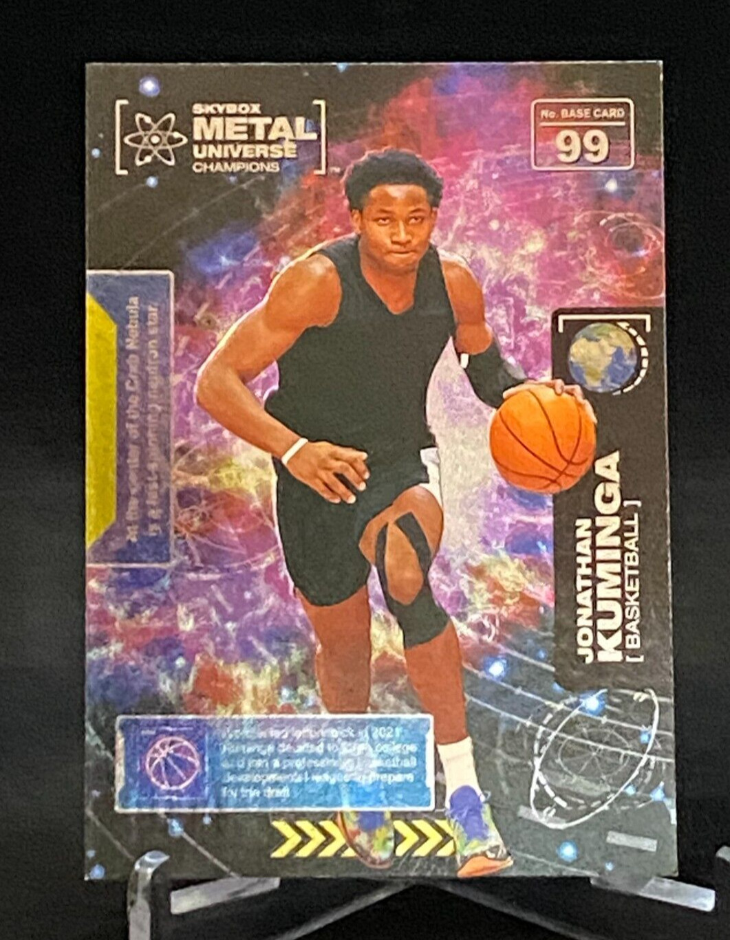 2021 SkyBox Metal Universe Champions Rookie Card #29 Jonathan Kuminga