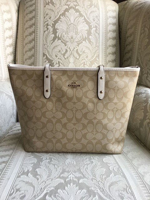 white coach purses