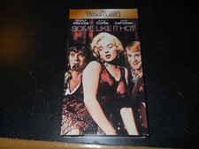 Used VHS Tape SOME LIKE IT HOT Marilyn Monroe Jack Lemmon Tony Curtis