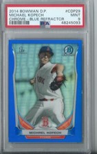2014 Bowman Chrome Michael Kopech Blue Refractor  psa 9    #10/399 White Sox