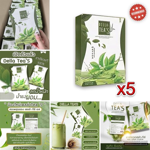 Té Verde Sin Azúcar Bajo Calorías Acelerar Metabolismo Slim Della 5 Caja X 5 sobres - Imagen 2 de 10