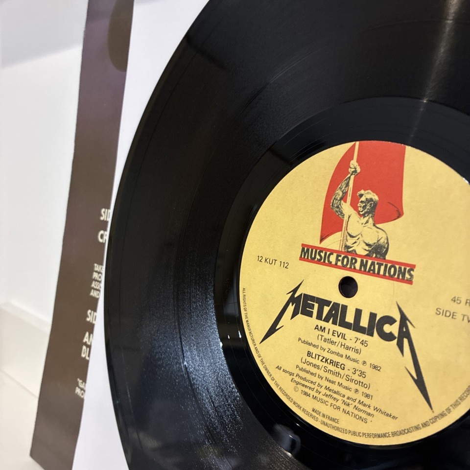 Metallica - Creeping Death (1984 UK Press 12” 45rpm b/w Am I Evil ...