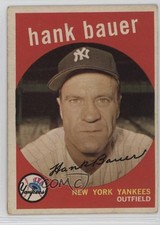 1959 Topps Hank Bauer (Gray Back) #240 1t8f