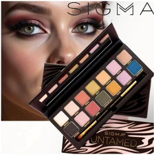 Sigma Beauty* Untamed 14 Pan Eyeshadow Palette With Dual Ended Brush 17g NIB $65
