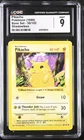 CGC 9 MINT Pikachu 58/102 Base Set Shadowless Yellow Cheeks Pokemon Card